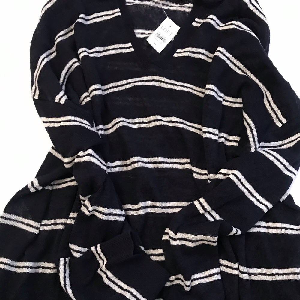 LOFT spring hooded sweater XL